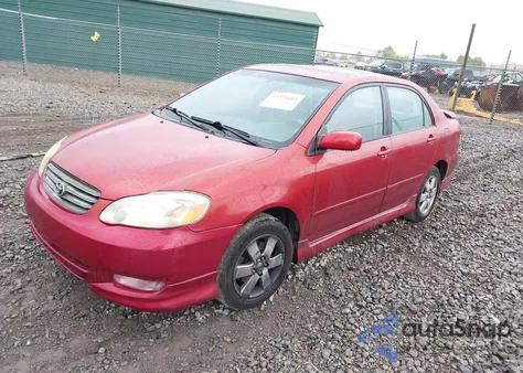 2004 Toyota Corolla S z USA, uszkodzony, nr VIN 2T1BR32E74C260321